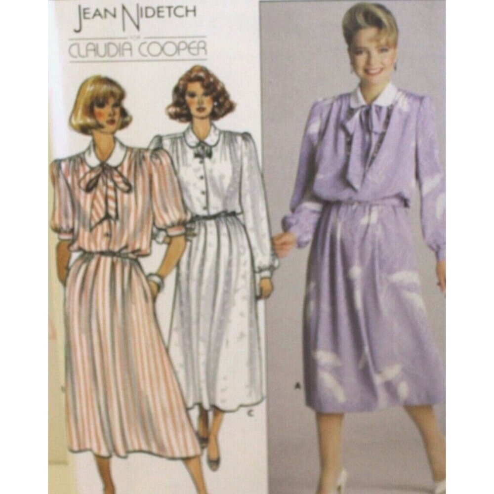 Butterick Sewing Pattern 3753 Dress Misses Size 14-18 Jean Nidetch
